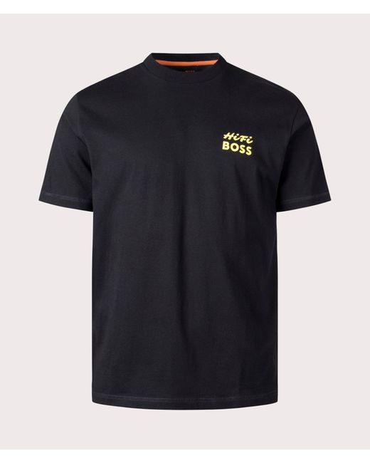 Boss Black Relaxed Fit Te Records T-shirt for men