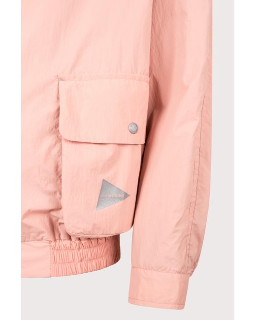 And Wander Pink Water Repellent Light Jacket 2 for men