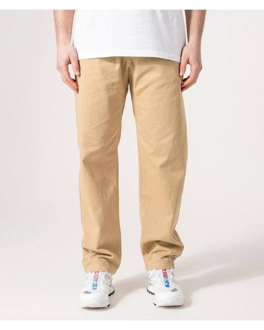 Gramicci White Relaxed Fit G Pants for men