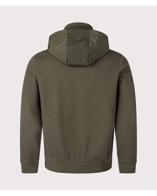 Polo Ralph Lauren Green Hybrid Zip Through Hoodie for men