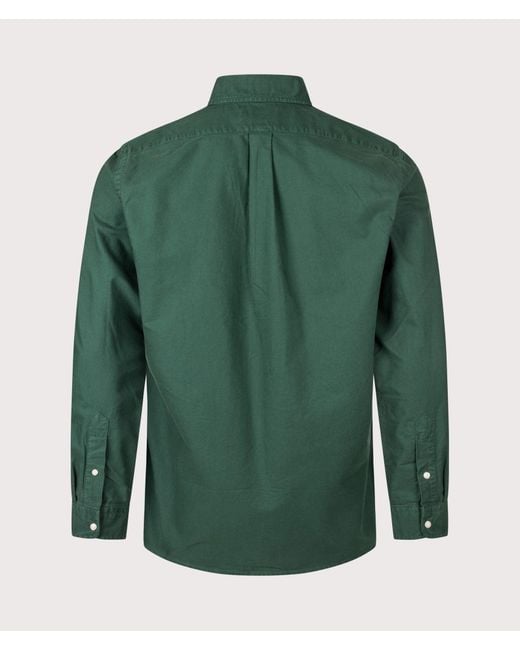Polo Ralph Lauren Green Custom Fit Garment-Dyed Oxford Shirt for men