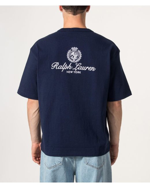 Polo Ralph Lauren Blue Relaxed Fit 10/1 Jersey T-Shirt for men