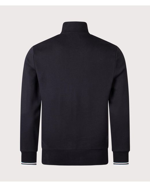 Fred Perry Blue Regular Fit Zip Through Sweatshirt for men