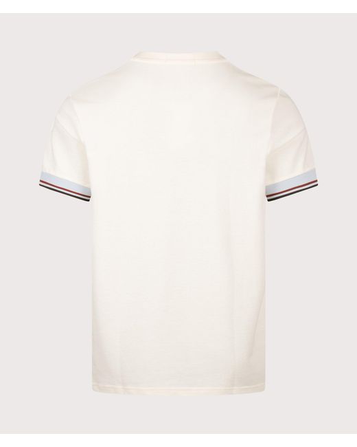 Fred Perry Natural Regular Fit Twin Tipped Cuff T-Shirt for men