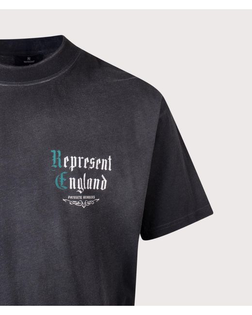 Represent Black Private Members T-Shirt for men
