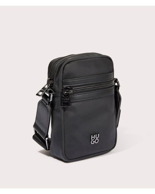 HUGO Black Elliott N Rep Mini Bag for men