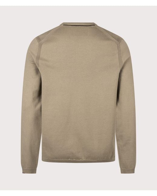 Boss Natural Regular Fit Ever-X Crew Neck Knitted Jumper for men