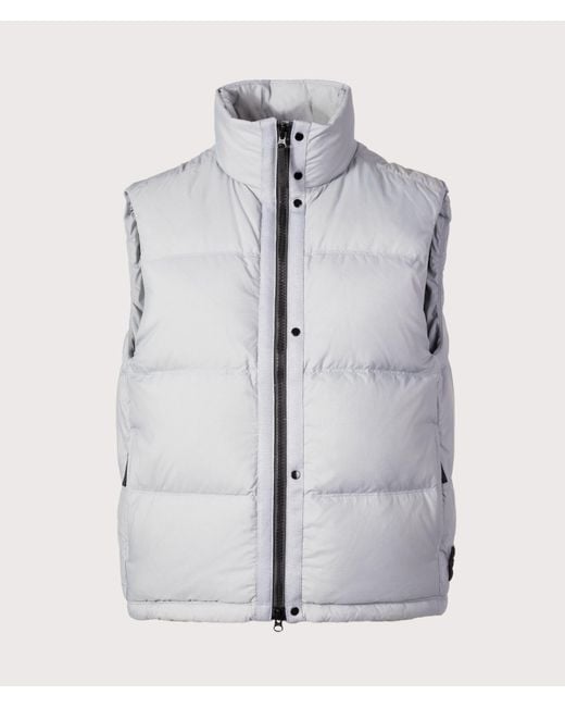Stone Island Gray Matt Ripstop Cordura Advanced Fabrics Vest for men