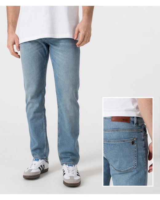 Boss Blue Slim Fit Delaware Jeans for men