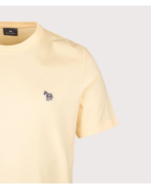 Paul Smith Natural Regular Fit Zebra T-Shirt for men