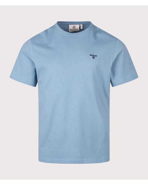 Barbour Blue Regular Fit Essential Sports T-Shirt for men