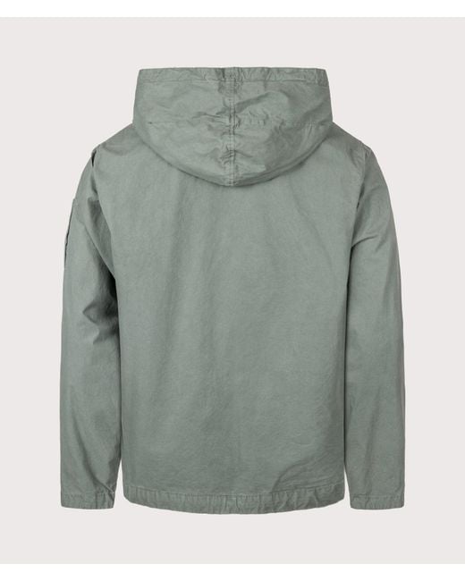 C P Company Gray Micro-Reps Hooded Lens Jacket for men