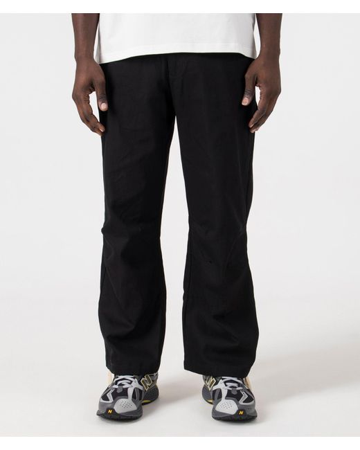 Pleasures Black Wander Wide Leg Cargo Pants for men