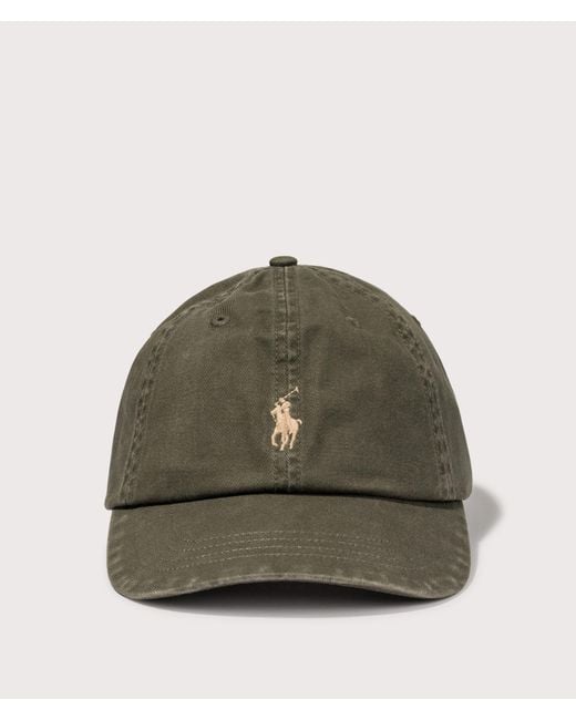 Polo Ralph Lauren Green Iconic Cotton Chino Ball Cap for men