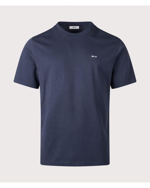 NN07 Blue Adam Emb T-Shirt for men