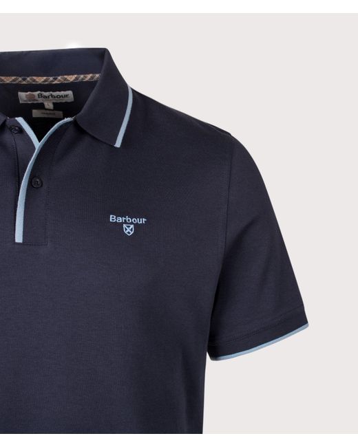 Barbour Blue Callock Tailored Polo Shirt for men