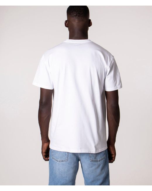Carhartt White Loose Fit Chase T-Shirt for men