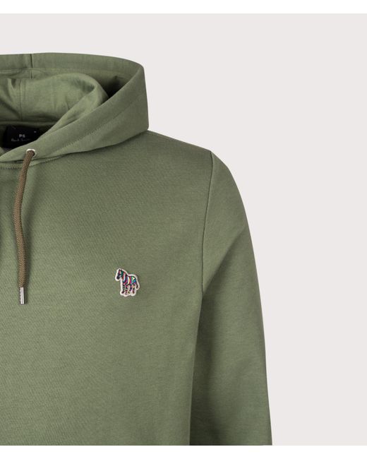 Paul Smith Green Regular Fit Zebra Logo Hoodie for men