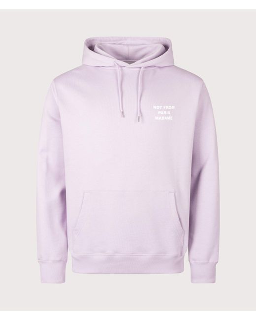 Drole de Monsieur Pink Relaxed Fit Slogan Hoodie for men