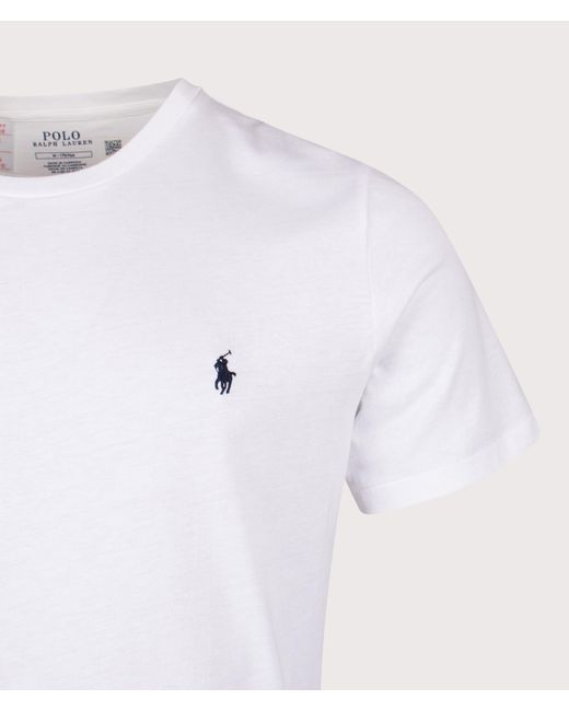 Polo Ralph Lauren White Classic Fit (Relaxed) Lightweight T-Shirt for men