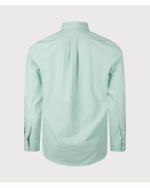 Polo Ralph Lauren Green Custom Fit Stretch Poplin Shirt for men