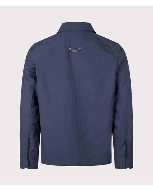 Fred Perry Blue Regular Fit Ripstop Pocket Overshirt for men
