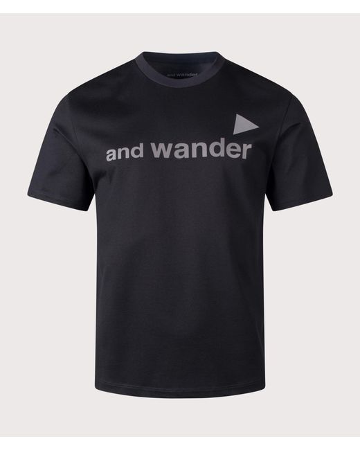And Wander Black Ref T-Shirt for men