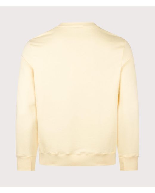 Paul Smith Natural Regular Fit Organic Cotton Zebra Logo Sweatshirt for men