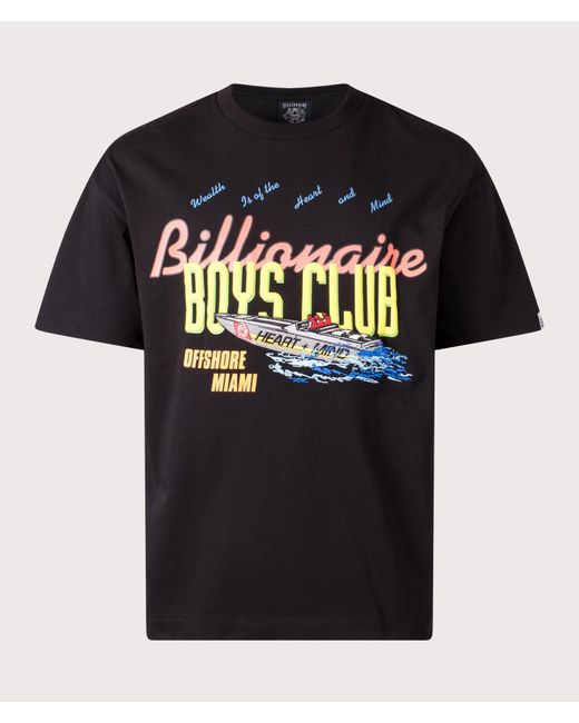 BBCICECREAM Black Oversized Horizon T-Shirt for men