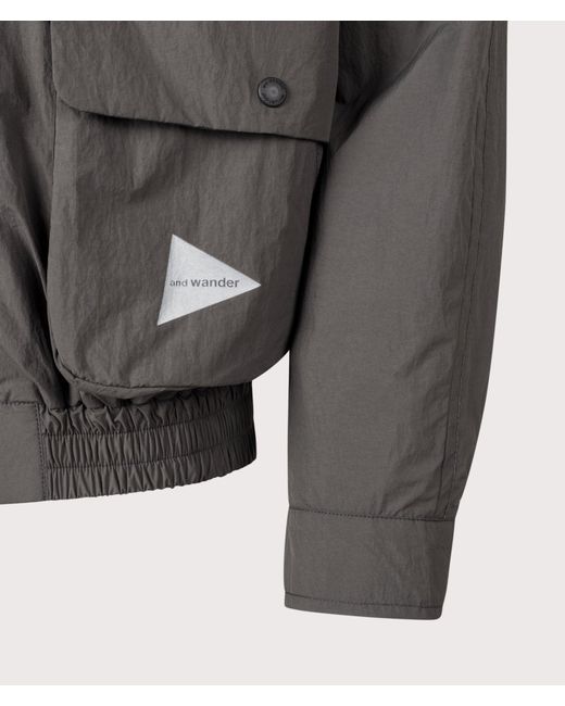 And Wander Gray Water Repellent Light Jacket 2 for men