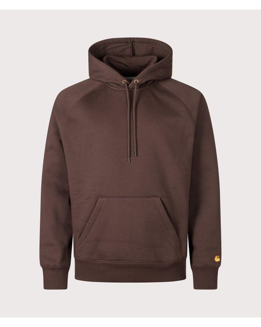 Carhartt Brown Regular Fit Chase Hoodie for men