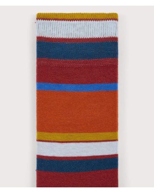 Paul Smith Red Ps Stripe Socks for men