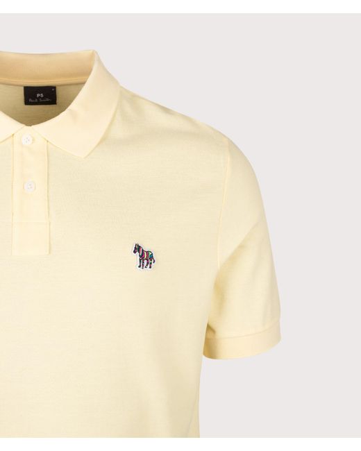 Paul Smith Natural Regular Fit Zebra Polo Shirt for men