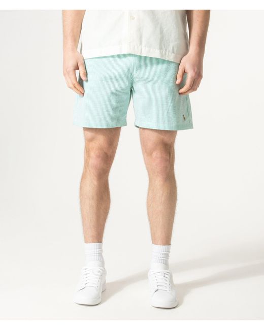 Polo Ralph Lauren Blue 5.75 Inch Traveler Classic Swim Trunks for men