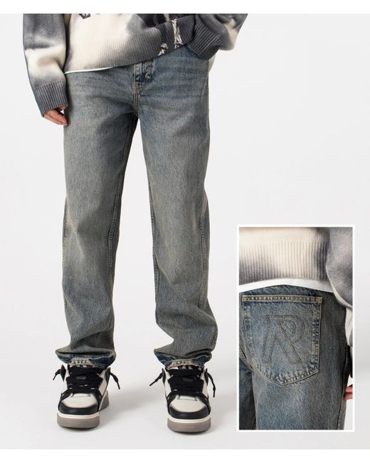 Represent Blue Straight Leg R2 Jeans for men