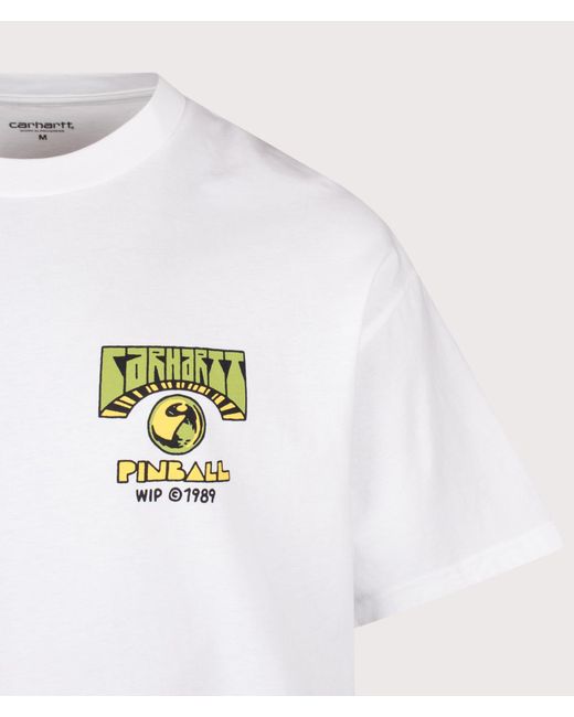 Carhartt White Oversized Fit Pinball T-Shirt for men