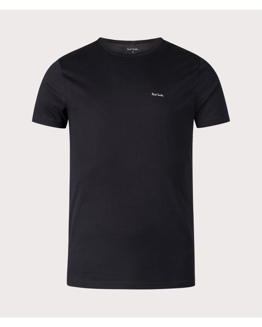 Paul Smith Black Regular Fit 3 Pack Logo Lounge T-Shirts for men