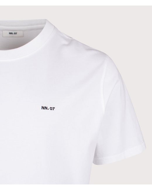 NN07 White Adam Emb T-Shirt for men