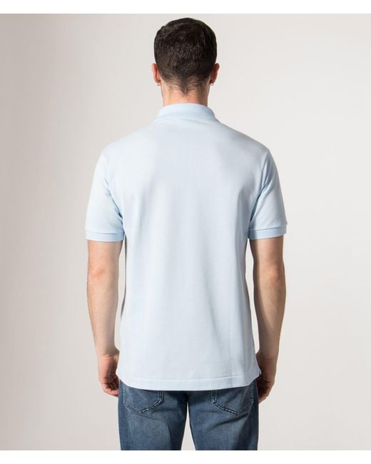 Lacoste White Croc Logo L1212 Polo Shirt for men