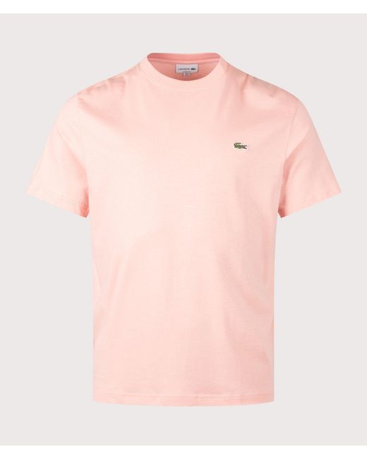 Lacoste Pink Cotton T-Shirt for men