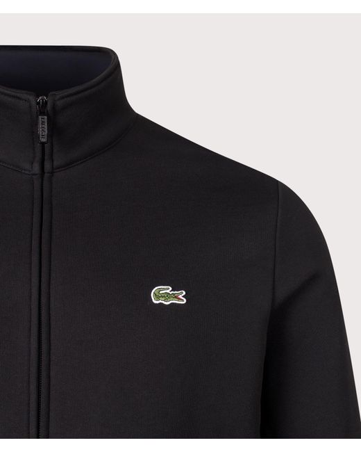 Lacoste Black Regular Fit Zip Through Sweatshirt for men