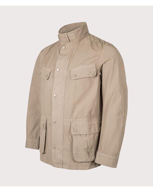 Barbour Natural B.Intl Garment Dyed Duke Casual Jacket for men