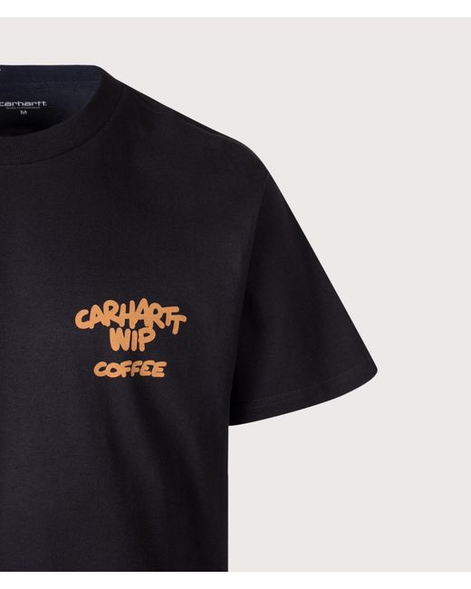 Carhartt Blue Loose Fit Coffee Break T-Shirt for men