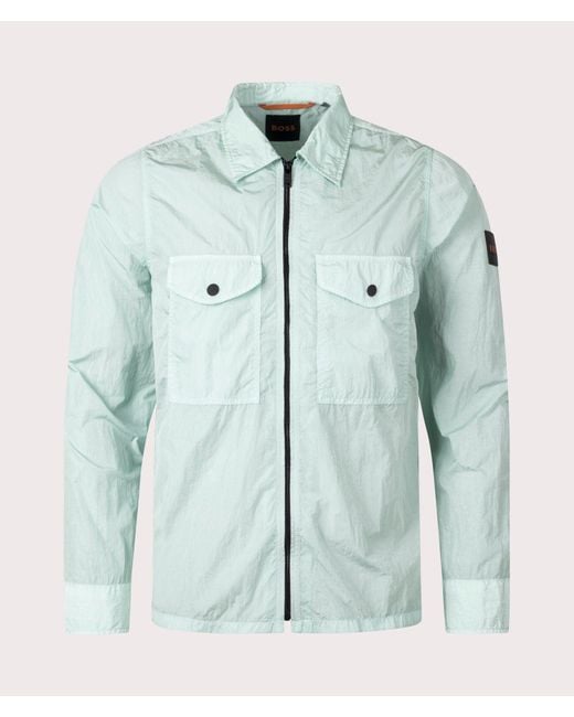Boss Blue Lovel Zip Through Overshirt for men