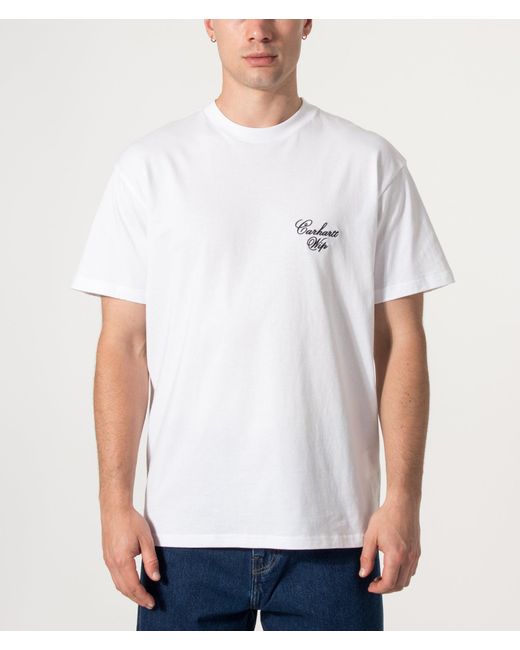 Carhartt White Loose Fit Gracious T-Shirt for men