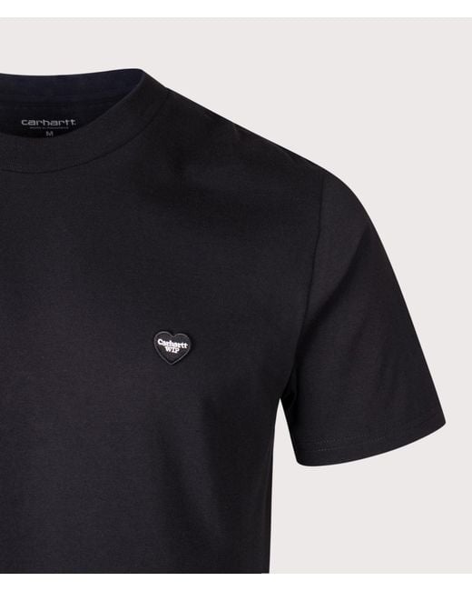 Carhartt Black Regular Fit Heart T-Shirt for men