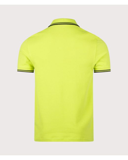 Fred Perry Yellow Regular Fit Twin Tipped Polo Shirt for men
