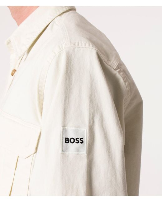 Boss Natural Oversized Lisel Shirt for men