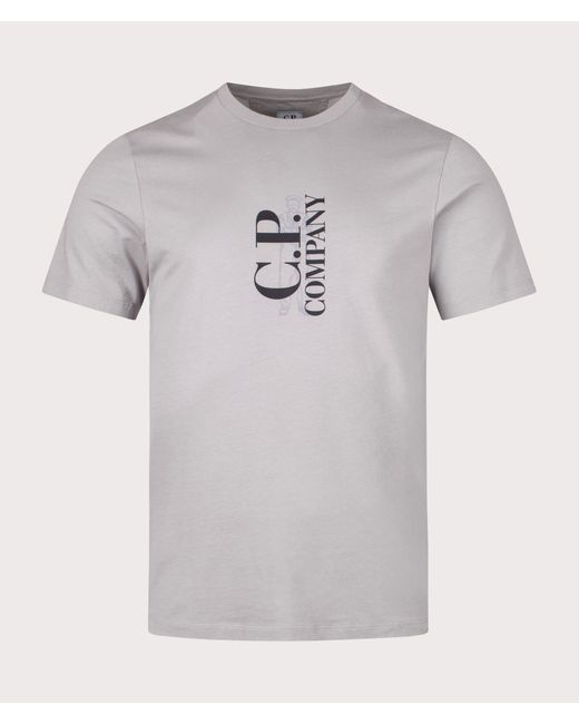 C P Company Gray 30/1 Jersey British Sailor T-shirt for men