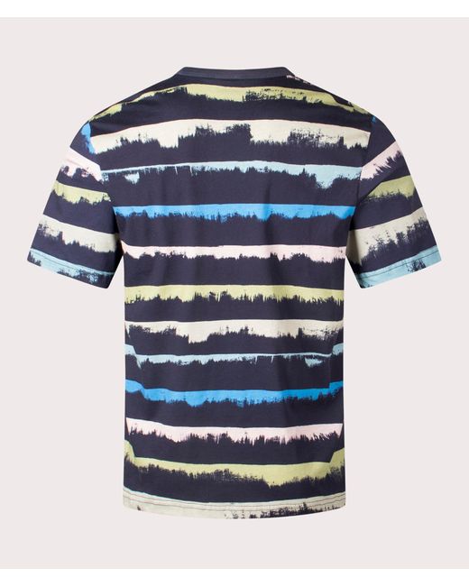 Paul Smith Blue Drip Stripe T-Shirt for men